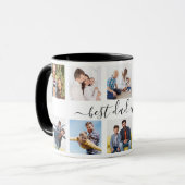 Beste vader ooit persoonlijke 10 foto's Vaderdag Mok (Voorkant links)