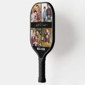 Beste vader ooit persoonlijke 4 Foto's Vaderdag Pickleball Paddle (Links)