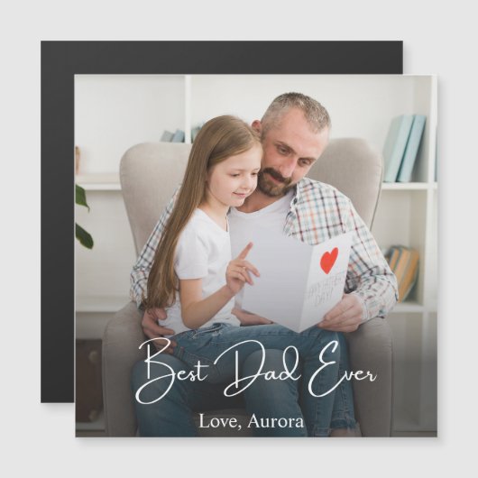 Beste vader ooit persoonlijke foto (Voorkant / Achterkant)