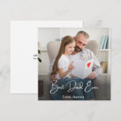 Beste vader ooit persoonlijke foto bedankkaart (Voorkant / Achterkant)