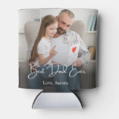 Beste vader ooit persoonlijke foto blikjeskoeler (Voorkant)