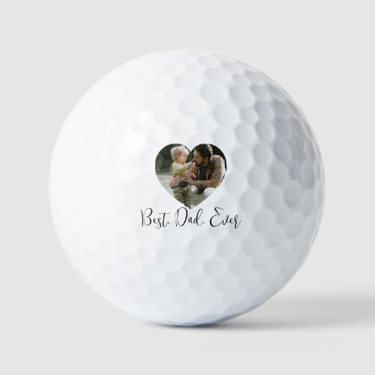 Beste vader ooit persoonlijke foto golfballen (Voorkant)