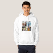 Beste vader ooit persoonlijke foto hoodie (Voorkant volledig)