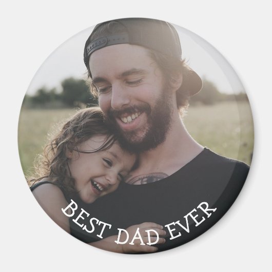 Beste vader ooit Persoonlijke Foto Magnet (Voorkant)