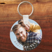 Beste vader ooit persoonlijke foto sleutelhanger (Voorkant)