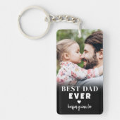 Beste vader ooit persoonlijke foto sleutelhanger (Voorkant)