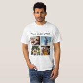 Beste vader ooit persoonlijke foto t-shirt (Voorkant volledig)