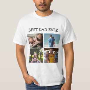 Beste vader ooit persoonlijke foto t-shirt
