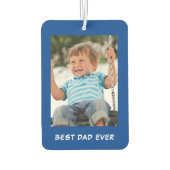 Beste vader ooit persoonlijke foto's blauw luchtverfrisser (Achterkant)