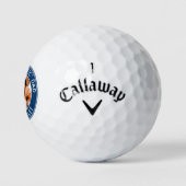 Beste vader ooit persoonlijke Golfer Pet Dog Foto Golfballen (Logo)