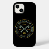  beste vader ooit Persoonlijke naam Ax Logo Case-Mate iPhone Case (Achterkant)