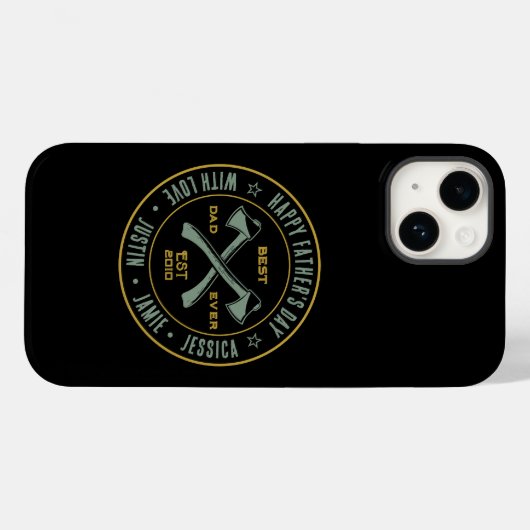 beste vader ooit Persoonlijke naam Ax Logo Case-Mate iPhone Case (Achterkant (horizontaal))