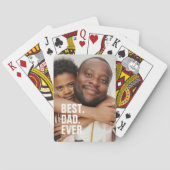 Beste vader ooit persoonlijke vaders Dag Pokerkaarten (Achterkant)