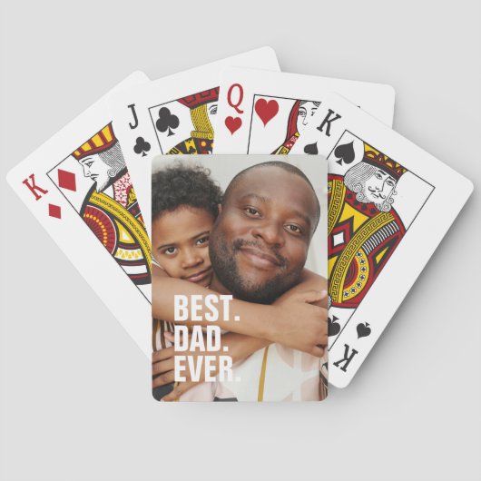 Beste vader ooit persoonlijke vaders Dag Pokerkaarten (Achterkant)