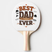 Beste vader ooit Ping Pong Paddle - Custom Gift Tafeltennisbatje (Voorkant)