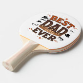 Beste vader ooit Ping Pong Paddle - Custom Gift Tafeltennisbatje (Voorkant Gekanteld)