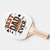 Beste vader ooit Ping Pong Paddle - Custom Gift Tafeltennisbatje (Zijkant)