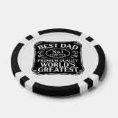 Beste vader ooit poker chips (Enkel)