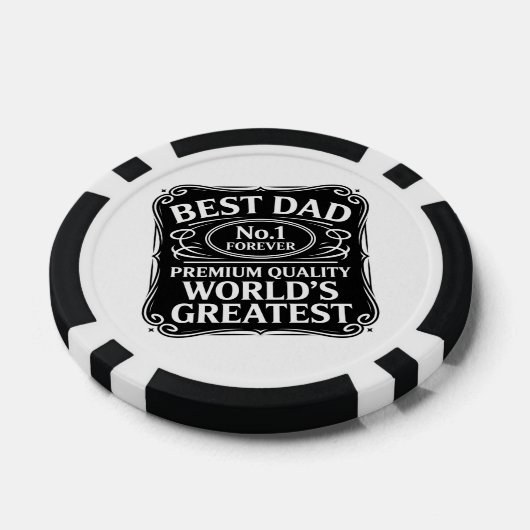 Beste vader ooit poker chips (Enkel)