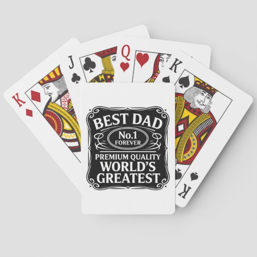 Beste vader ooit pokerkaarten (Achterkant)