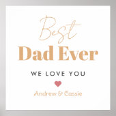 Beste vader ooit poster (Voorkant)