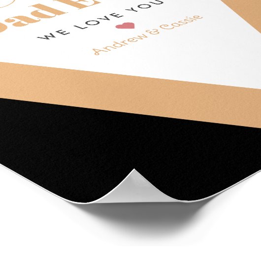 Beste vader ooit poster (Hoek)