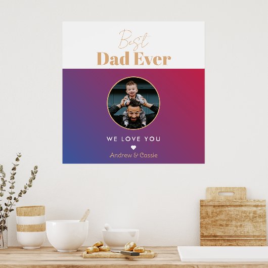 Beste vader ooit poster (Keuken)