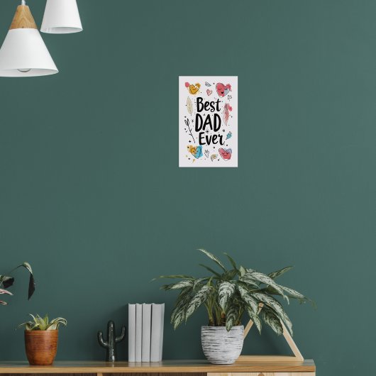 Beste vader ooit poster (Woonkamer 1)