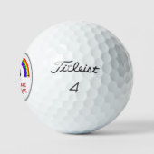 Beste vader ooit Regenbooggolfballen HAMbWG Golfballen (Logo)