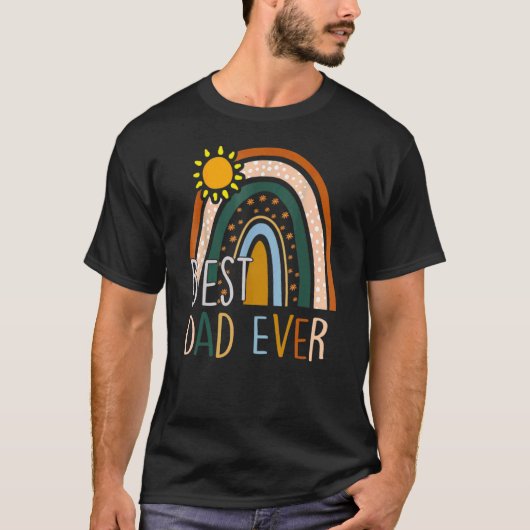 Beste vader ooit regenboogvaders dag van vrouw Dau T-shirt (Voorkant)