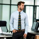 Beste vader ooit | Retro Black Aangepaste Vaderdag Stropdas