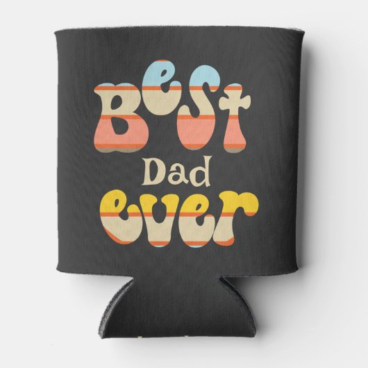 Beste vader ooit Retro Blikjeskoeler (Voorkant)