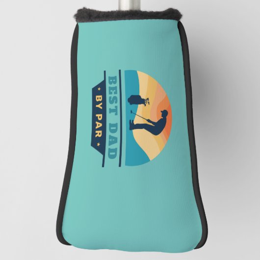 Beste vader ooit retro elke kleur golfheadcover (Draai 90)