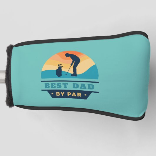 Beste vader ooit retro elke kleur golfheadcover (Voorkant)