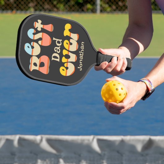 Beste vader ooit Retro Pickleball Paddle (Insitu)