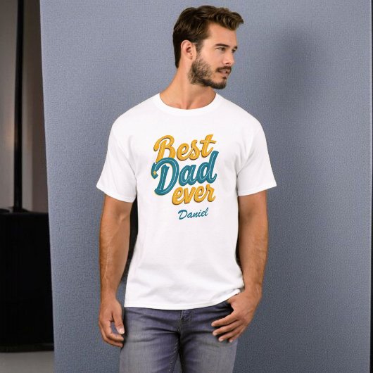Beste vader ooit | Retro  Vaderdag T-shirt