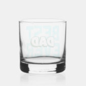 Beste Vader Ooit Rocks Glas voor Vaderdag (Achterkant)