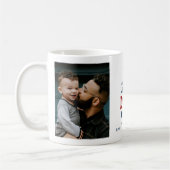 Beste vader ooit Rode Hart 2 Foto Koffiemok (Links)