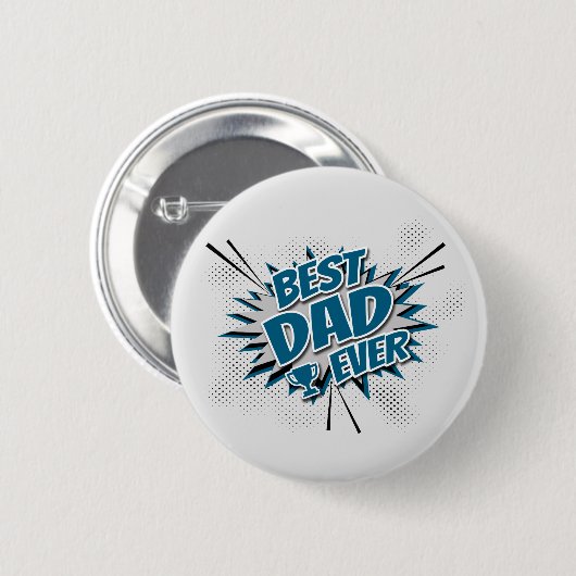 Beste vader ooit ronde button 5,7 cm (Voorkant /achterkant)