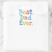 Beste vader ooit ronde sticker (Tas)