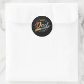 Beste vader ooit ronde sticker (Tas)