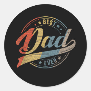 Beste vader ooit ronde sticker