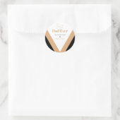 Beste vader ooit ronde sticker (Tas)