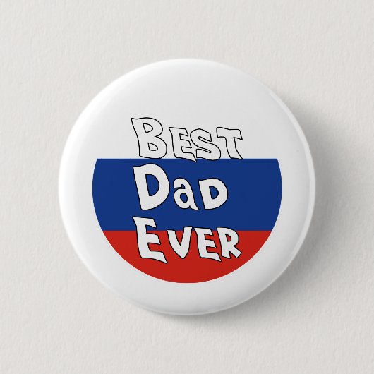 Beste vader ooit Russische vlag Ronde Button 5,7 Cm (Voorkant)