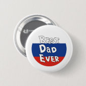 Beste vader ooit Russische vlag Ronde Button 5,7 Cm (Voorkant /achterkant)