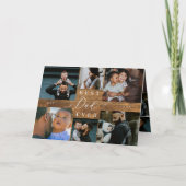 Beste vader ooit rustieke houtnerf vaders dag 6 fo kaart (Voorkant)