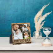 BESTE VADER OOIT Rustige houten fotocollage Fotoplaat (Insitu)