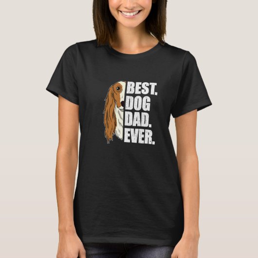 Beste vader ooit saluki pap vaderdag t-shirt (Voorkant)