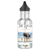 Beste Vader Ooit Script 4x Fotosamenstelling Waterfles (Links)