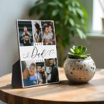 Beste vader ooit script Vaderdag 6 fotocollage Fotoplaat<br><div class="desc">Stuur je vader een prachtig gepersonaliseerd Vaderdag-cadeau dat hij voor altijd zal koesteren. Speciale gepersonaliseerde Vaderdag familie foto collage om uw speciale familie foto's en herinneringen weer te geven. Ons ontwerp is voorzien van een eenvoudig 6-foto collage grid ontwerp met "Best Dad Ever" ontworpen in een prachtige handgeschreven zwarte script...</div>